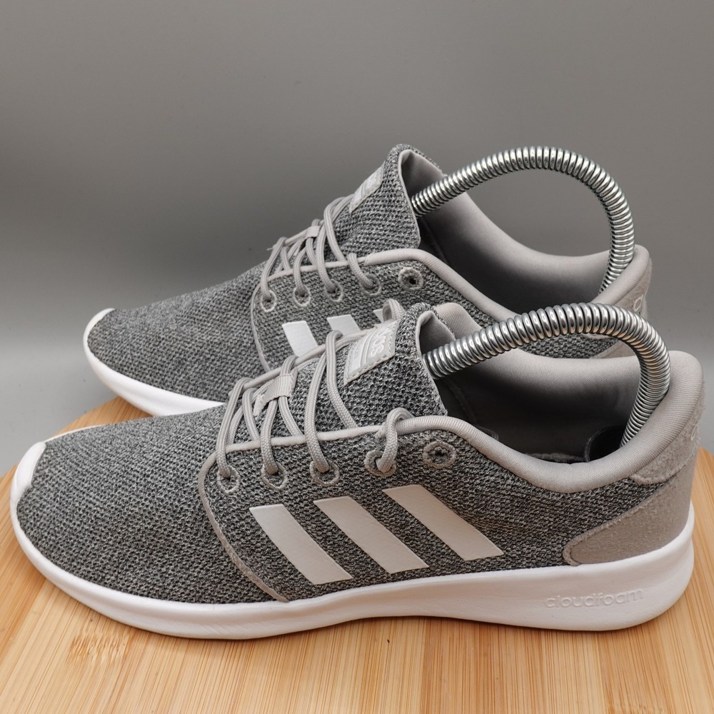 Adidas Shoes Womens 6.5 Cloudfoam Running Shoes Sneaker Gray White FX3427